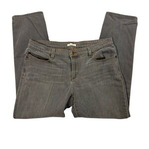 Eileen Fisher Fade Black Organic Cotten‎ Jeans Women's Sz 12 Sustainable Fashion